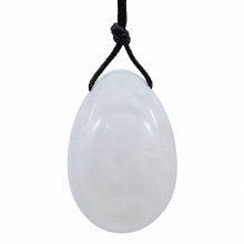 Oeuf de Yoni percé en Cristal de roche