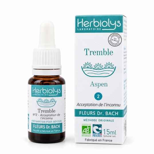 Aspen - Tremble n&deg;2 - Fleur de Bach Bio - 15 ml
