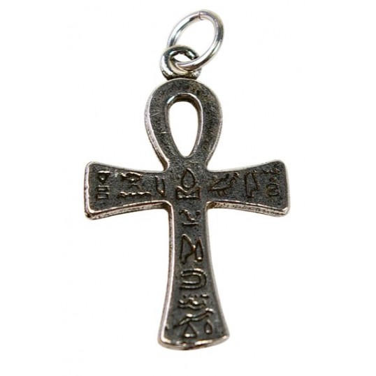 Talisman Croix d'Ankh argenté