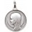 Médaille argentée de la Vierge Marie