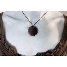 Shungite - Pendentif rond 3cm épais