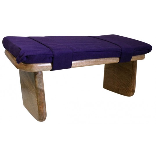 Banc de méditation Shoggi - avec coussin violet