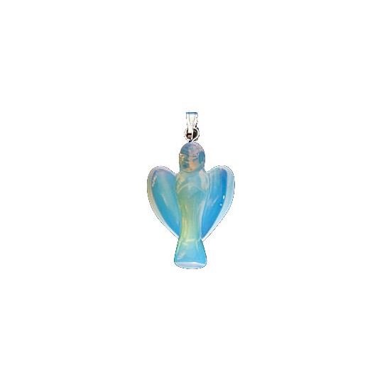 Pendentif - Ange - verre opale