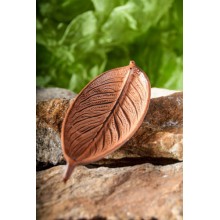 Porte encens - feuille - brun