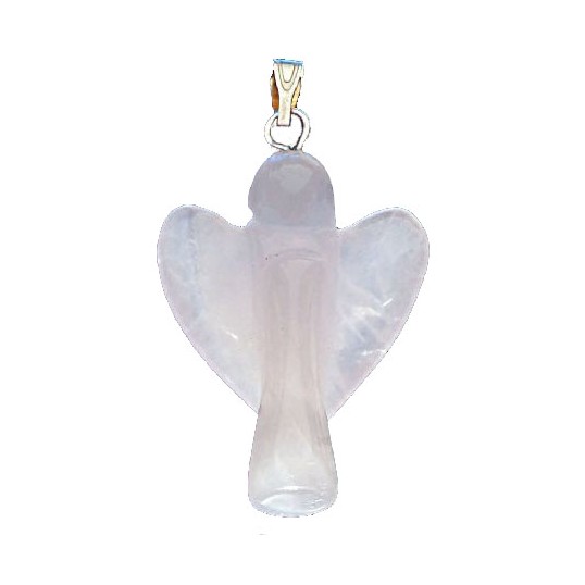 Pendentif - Ange - Quartz rose