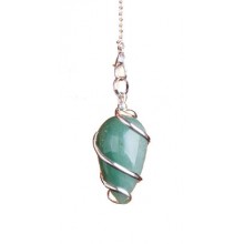 Pendule - Spirale en aventurine verte