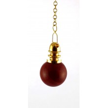 Pendule - Boule en jaspe rouge