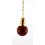 Pendule - Boule en jaspe rouge