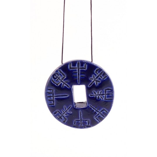 Pendentif Viking - Vegvisir bleu