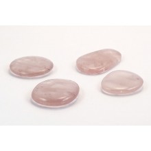 Pierre galet plat - Quartz rose