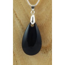 Pendentif - Goutte en obsidienne oeil céleste