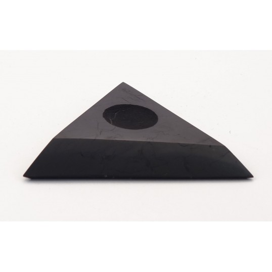 Shungite - Support sphère triangulaire - moyen