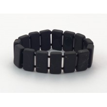 Shungite - bracelet "rectangle" non poli