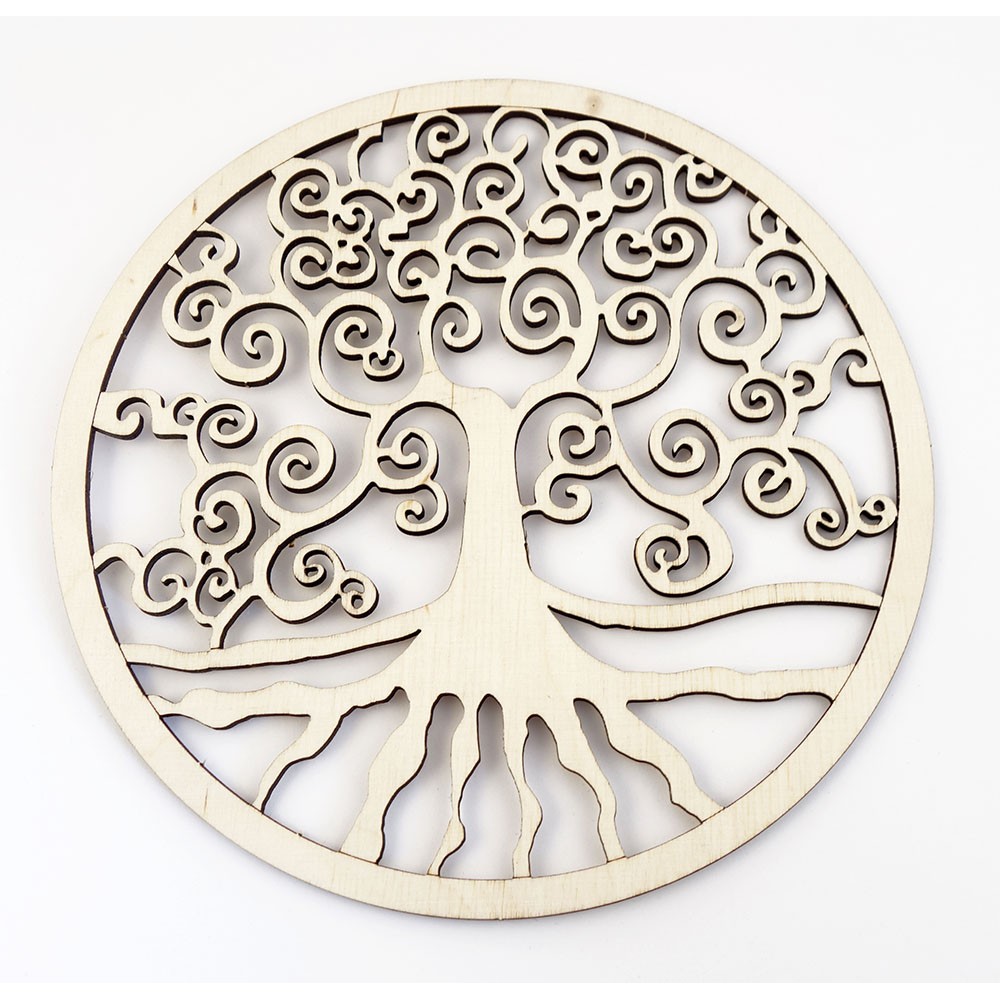 Arbre De Vie En Bois 20 Cm – Décoration Murale Ou Fenêtre, Design Naturel Élégant Et Apaisant