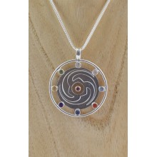 Pendentif Triskel avec ruby