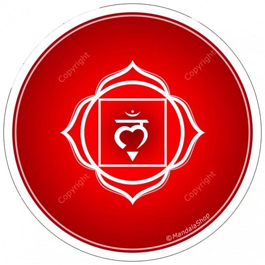 Disque harmonisant - 1er chakra - rouge