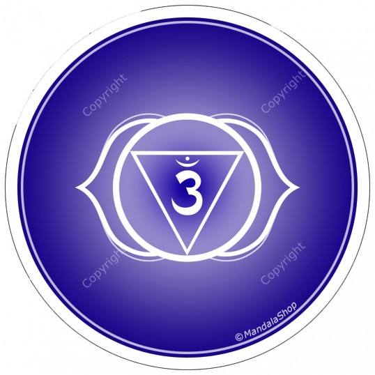 Disque harmonisant - 6ème chakra - indigo