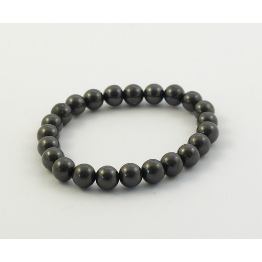 Shungite - Bracelet - sphères - 8mm