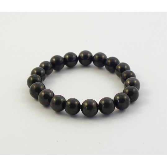 Shungite - Bracelet - sphères - 10mm