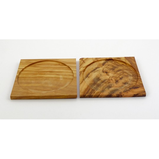 Sous verres en bois d'Olivier