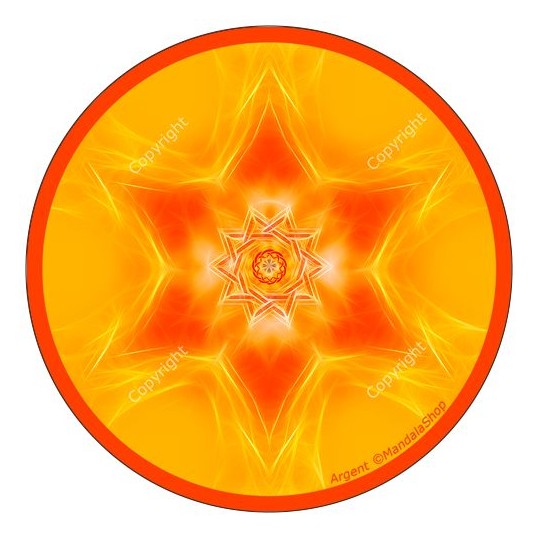 Disque harmonisant - Mandala Argent