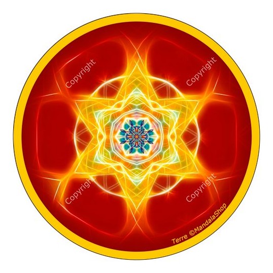 Disque harmonisant - Mandala Terre