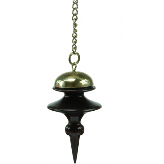 Pendule en bois et laiton - Tibétain