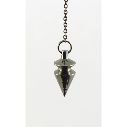 Pendule - Triangle - laiton finition platine