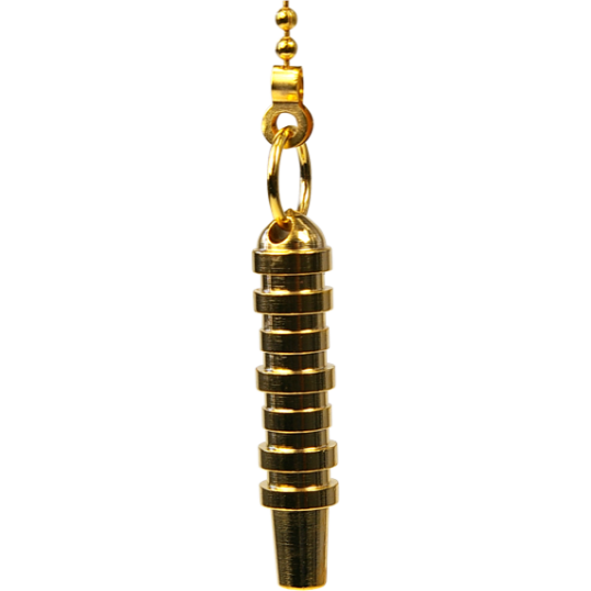 Pendule des Bâtisseurs en laiton doré