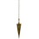 Pendule Medium strié en laiton doré