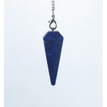 Pendule pointe hexagonale - lapis lazuli