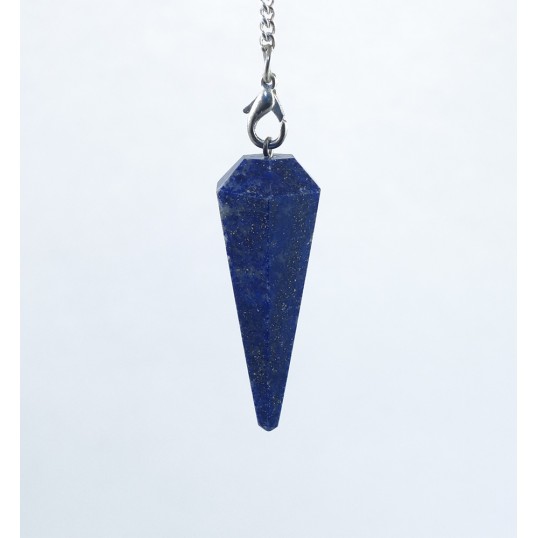 Pendule pointe hexagonale - lapis lazuli