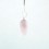 Pendule goutte quartz rose
