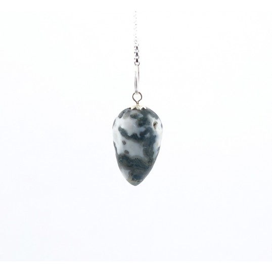 Pendule goutte agate mousse