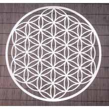 Fleur de vie - acier inoxydable - 44 cm