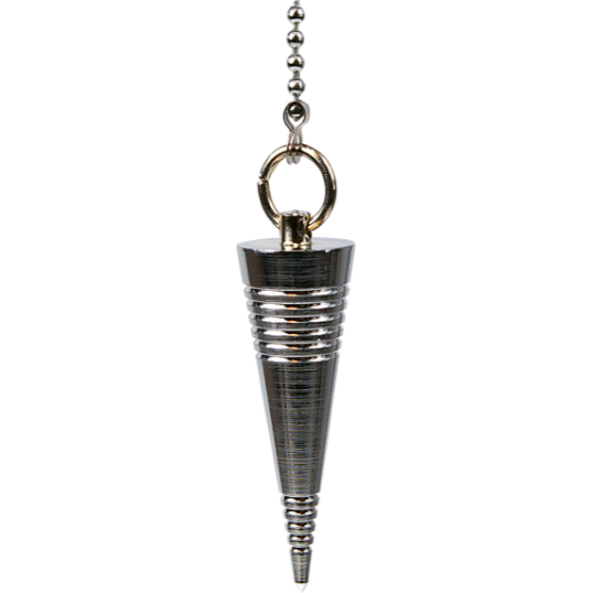 Pendule Médium strié en laiton chromé