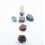 Set de 7 pierres chakra bruts
