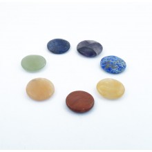 Set de 7 pierres chakra rondes