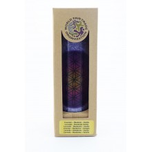 Bougie Yogi & Yogini - fleur de vie violette