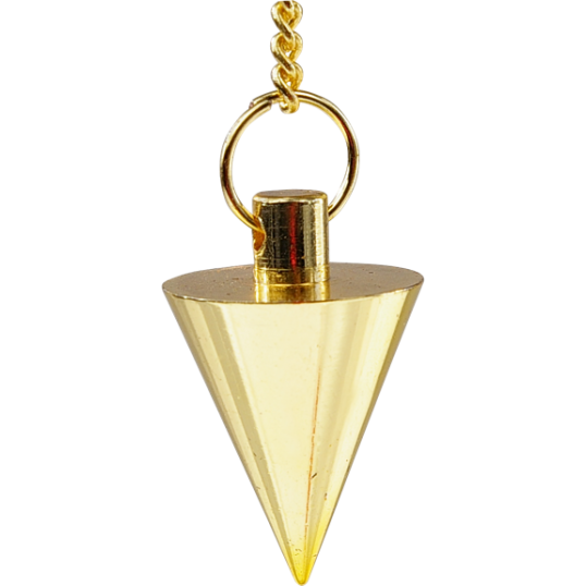 Pendule en métal - Conique doré