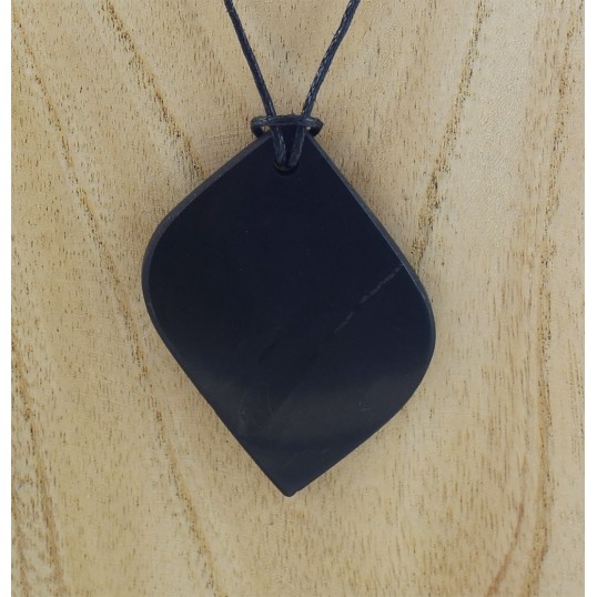 Shungite - pendentif pétal 2