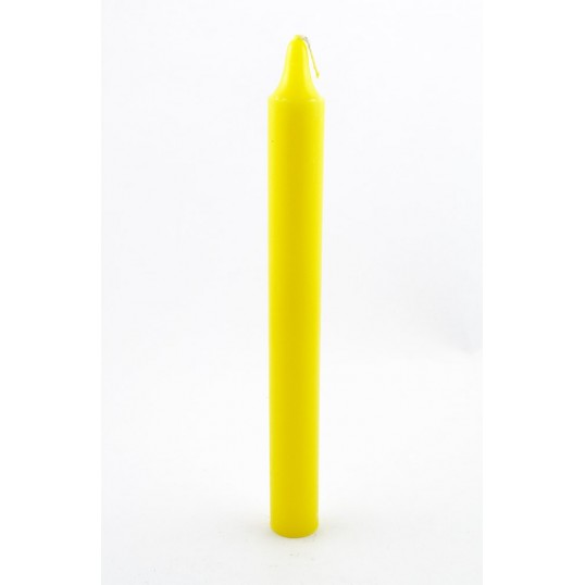Bougie teintée masse - jaune vif