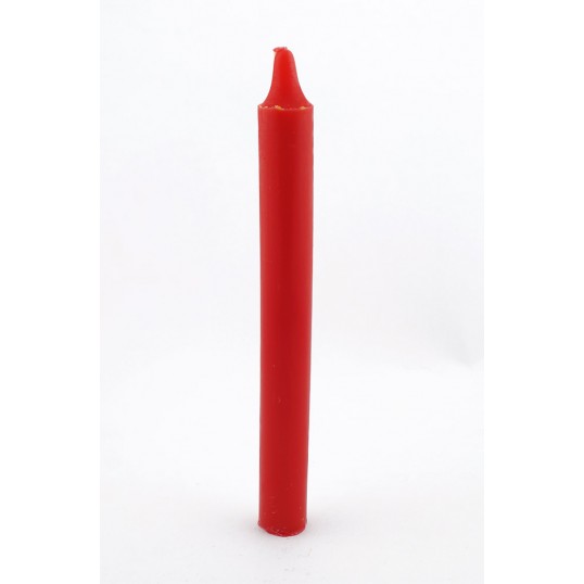 Bougie teintée masse - rouge
