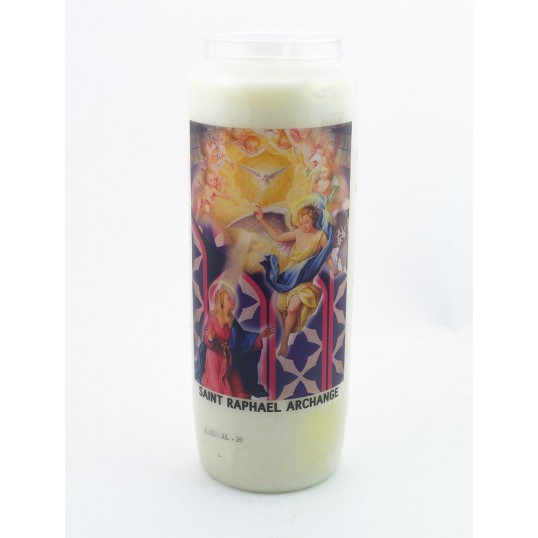 Bougie neuvaine - Saint Raphael Archange