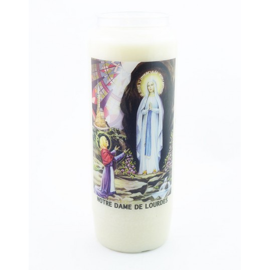 Bougie neuvaine - Notre Dame de Lourdes