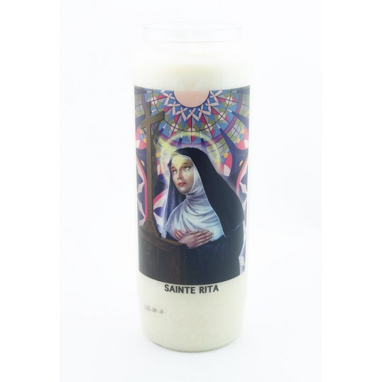Bougie neuvaine - Sainte Rita