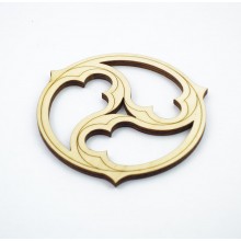 Triskel en bois - 10 cm