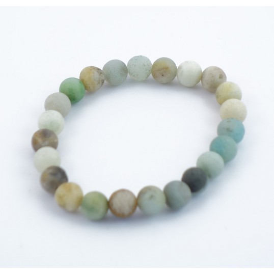 Bracelet perles 8mm - amazonite multi