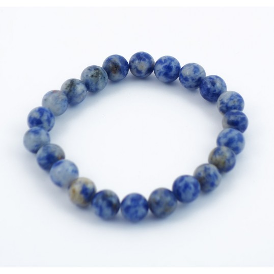 Bracelet perles 8mm - sodalite