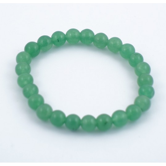 Bracelet perles 8mm - aventurine verte